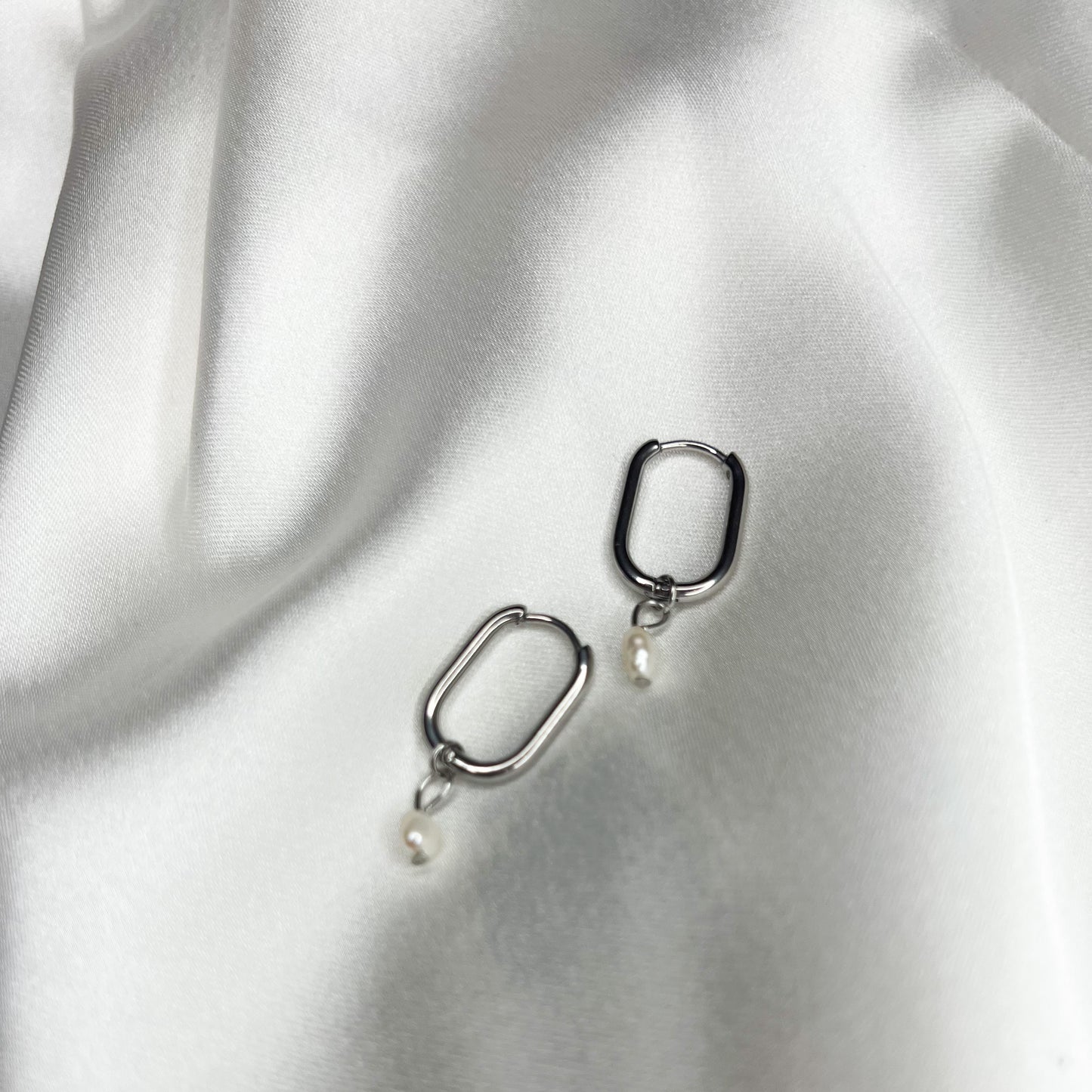 Boucles d'oreilles créoles ovales - TOUNE
